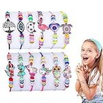 PMELCXD 12 Styles Kids Girls Women Bracelets Jewelry, Unicorn Animal Pendant Friendship Bracelets Cute Owl Bracelets for Girls Adjustable Kids Jewelry for Girls Exchange Gifts, Party Favors