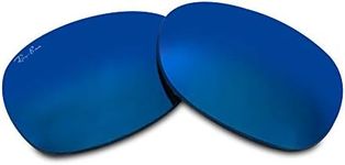 Ray-Ban Original NEW RB2132 New Wayfarer Blue Mirror Replacement Lenses 55MM+ BUNDLE with Designer iWear Eyewear Kit