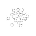 BeadaholiqueCA 20-Piece Sterling Jump Lock Rings, 4mm, 20-Gauge, Silver