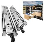 SHUHANG Heavy Duty Drawer Runners With Lock 68 kg Load Capacity Drawer Slides Full Extension With Ball Bearing Slides 300 350 400 450 500 550 600 650 700 750 800 850 900 950 1000 mm, Side Mount 1 Pair