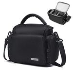 Shoulder Camera Bag, Camera Sling Bag, Water Resistant Camera Gadget Bag, Camera Storage Bag for Digital Compact Camera, Durable Camera Case for Nikon Canon Sony Samsung, Photography Accessories (L）