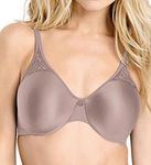 Bali Passion for Comfort Minimizer Bra, Full-Coverage Underwire Bra with Seamless Cups, Everyday Bra, No-Bulge Smoothing, Toffee, 42C