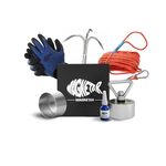 Magnetar Magnet Fishing Kit - 600 Kg Fishing Magnet 360 Degree - Hardcore - Magnetic Fishing Kit with Hook/Rope/Gloves/Cover/Glue - Strong Magnet for Fishing Only