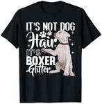 Not Dog Hair it's Glitter - White Boxer Dog T-Shirt