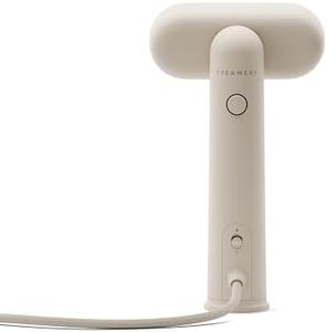Steamery Travel Steamer Cirrus Lite, 1200W, Steam Output 16g/min, Heat-up 18 Seconds, Portable & Packable, Rotating Steam Head, Scandinavian Design (Beige)