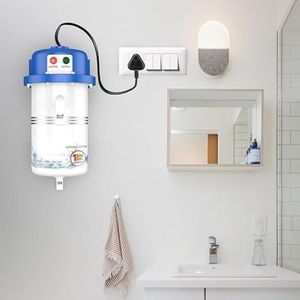 FIGMENT Instant Water Geyser 1L Portable Water Heater ? ABS Plastic Body, Auto Cut Off Safety Feature, Energy Efficient, for Home, Kitchen, Bathroom, Office & Restaurants