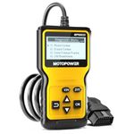 MOTOPOWER MP69033 OBD2 Scanner Universal Car Engine Fault Code Reader, CAN Diagnostic Scan Tool for All OBD II Protocol Cars