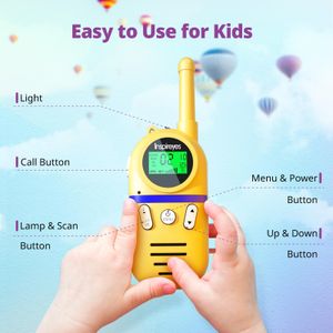Inspireyes Kids Walkie Talkies – Long Range Two-Way Radios