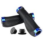 Gemx 22mm Bike Grips with Double Lock Aluminum Clamps (1 Pair) ‒ Universal Anti-Slip Handlebar Grips with Ergonomic Design & Soft Rubber ‒ Mountain Bike Grips Ideal For BMX, MTB & Scooter