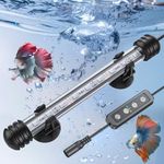 Pawfly 1.8 W Aquarium LED Light 8 to 13 Inch Fish Tank with Timer Auto On/Off with 8 Lighting Modes Submersible Multi-Colored Tube Decoration