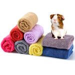 8 Pieces Guinea Pigs Blankets Guinea Pig Accessories Hamster Fleece Cage Liners Small Animal Bedding Mats Bathe Towels Warm Blankets for Guinea Pig Hamster Ferrets Chinchillas Hedgehogs