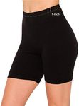 ALWAYS Women's 5" Yoga Shorts - Premium Soft Solid Stretch Running Dnace Volleyball Boy Short Lounge Pants Black 2XL