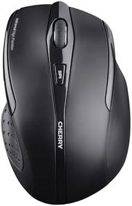 Cherry MW 3000 Wireless Computer Mouse for Work or Home. Nano USB Receiver Easily Stays in Laptop or Chromebook. Ergonomic Designed for Right Handed. 6 Buttons Black
