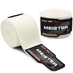 Meister ELITE 180" Adult Hand Wraps for MMA & Boxing (Pair) - Vintage Ivory