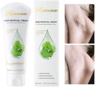 HYDROCEAN Hair Removal Cream for Women, Painless Body Hair Removal Gel Effectiv Depilatory Cream for Unwanted Hair, All Skin Types 120ml / 4.2 fl.oz