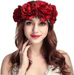 Rose Flower Crown Garland Hair Wrea