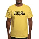 CafePress I'd Rather Be in Virginia Light T Shirt Men's Traditional Fit Light Casual Tshirt Yellow