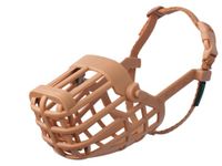 Baskerville Classic Basket Muzzle - Dog can Pant and Drink, Prevents Biting and Food Waste Scavenging, Strong TPR, Ideal for Longer Nosed Dogs, Breathable Dog Training Muzzle for Large Dogs (Size 10)