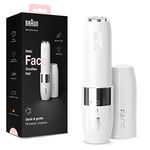 Braun Face Mini Hair Remover, Facial Hair Remover for Women Mini-Sized Design For Portability, Efficient Facial Hair Removal Anytime, Anywhere, With Smart Light, Gifts For Women, FS1000, White