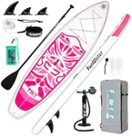 FunWater Inflatable 10'6×33"×6" Ultra-Light SUP for All Skill Levels Everything Included with Stand Up Paddle Board, Adj Paddle, Pump, ISUP Travel Backpack, Leash, Waterproof Bag