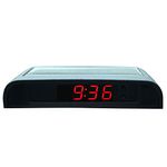 Car Digital Clock Vehicle Dashboard Clock, Stick-On Digital Solar Powered 24 Hour Car Clocks with Luminous Auto Digital Clocks Built-in Battery Automotive Interior Electronic Accessories (red light)