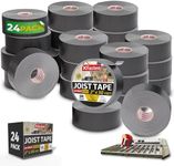 XFasten Butyl Joist Tape for Decking 2 Inch x 50 Feet (24-Pack 1,200ft Total) Weatherproof Deck Joist Tape 2 Inch Deck Flashing Tape Deck Tape Joist 2 Inch Butyl Sealant Decking Joist Tape for Decks