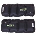 GRS Wrist/Ankle Weights 3 kg (1.5 kg Each x 2 pc), rubber, black