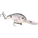 Strike King HC10XD-570 Pro Model Series 10XD Xtra Deep Diver Crankbait, 6-Inch, 2-Ounce, Pearl/Black Splatter with Chartreuse Belly