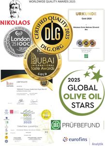 NIKOLAOS Extra Virgin Olive Oil, 3L – Cold Pressed Greek Olive Oil