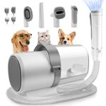 FruSun Dog Grooming Kit, 7 in 1 Pet Grooming Vacuum with 4 Hair Combs, 2.5L Dog Hair Vacuum Groomer, Dog Vacuum Brush for Shedding Grooming or Household Cleaning (Low Noise-pet Vacuum for Dogs)