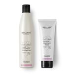 Brillare Professional Hair Fall Control/Anti Hair Fall Natural Shampoo and Mask Combo With Apple, Soya Protein And Lemon (300 ml + 125 GM)