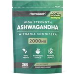 Ashwagandha High Strength 2000mg | 365 Vegan Tablets | Ashwagandha Root | Suitable for Men & Women | by Horbaach