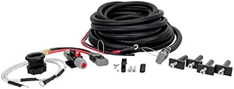 Trac Outdoors Trolling Motor Rigging Kit - For All Boats to Power Up to 36v Trolling Motors, Winches, and Any Other 12v, 24v or 36v Device Up to 60 Amps (69440), Black