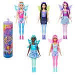 Barbie Color Reveal Doll, Rainbow Galaxy, Celestial Sparkle with 6 Surprises Including Wings & Color Change (Styles May Vary)