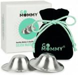 Go Mommy 999 Pure Solid Silver Nursing Cups XL — Nipple Covers for Breastfeeding, Nipple Shields for Nursing Newborn, Nickel-Free Breastfeeding Essentials