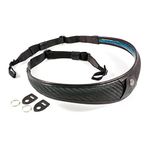 4V Design ALA TOP Handmade Leather Camera Strap w/Universal Fit Kit, Carbon/Black (2ATLUKV0909)