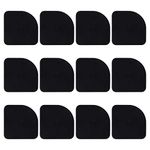 FEPITO 12PCS Shock Absorbing Washer Pads Rubber Mats Universal Silent Feet Anti-Vibration Pads for Washer Dryer Refrigerator Treadmill