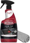 Weiman Daily Cooktop Cleaner with Microfiber Cloth Included for Glass Ceramic and Induction Cook Tops, 22oz