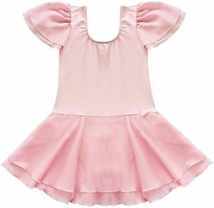 iiniim Bambini Ragazze Tutù vestito da ballo Body costume maniche corte 2-14 anni pink 10 anni