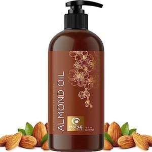 Cold Pressed Sweet Almond Oil - Pure Sweet Almond Oil for Skin Care and Moisturizing Body Oil for Men and Women - Carrier Oil for Essential Oils Mixing for Hair Skin and Nails DIY Beauty Products 16oz