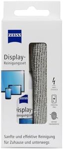 Zeiss 606243 Screen Cleaning Spray with 120 ml Content Including Microfibre Cloth for Safe and Effective Cleaning of Optical Surfaces Alcohol-Free Anti-Static, White