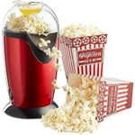 Drumstone Hot Air Popcorn Machine and Home Use Electric Big Popcorn Machine,Automatic Instant Popcorn Maker Stylish Design, with Measuring Cup Carnival.