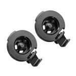 SCREENTRONICS 2 Pack Cradle Bracket Clip Ball Mount for Garmin GPS nuvi Drive DriveSmart 50LMT 51LMT-S 51EX 55LMT 55EX 60LMT 61LMT-S 61EX 65MT 65LMT 7LMT 7LMT-S 70LMT 71EX, Black