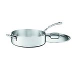 Cuisinart FCT33-28H French Classic Tri-Ply Stainless 5-1/2-Quart Saute Pan with Helper Handle and Cover