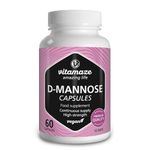 D-Mannose Capsules 2000 mg per daily dose - High Strength & Vegan, 60 Capsules - Urinary Tract Supplement without unnecessary Additives, Made in Germany