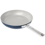 Ember Cookware ArcillaTM Ceramic Non-Stick Egg Pan 20cm | Stainless Steel Handle | with Spatula | Induction Safe | Non Toxic Small Frypan | PFAS, PTFE & PFOA Free | Capri Series | Blue