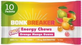 Bonk Breaker Energy Chews with Electrolytes, Orange Mango Guava, Energy Gummies That Taste Amazing, Electrolyte Chews, 10 Pack