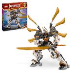 LEGO NINJAGO Cole’s Titan Dragon Mech Set, Adventure Toy for Boys and Girls, Ninja Playset with 1 Character Minifigure, Dragons Rising Birthday Gift for Kids & Teens Aged 12 and Over 71821