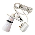 ProfitPlanet Get the door, It's ProfitPlanet Clip Desk Lamp Clamp LED Bayonet Bulb Plant Light Holder 2M Cable Portable Socket UK Plug Reading Light for Bedside Offices Garages Kitchens