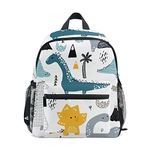 ISAORA Cute Kids Backpack, Mini School Bag, Kindergarten Preschool Toddler Bookbag, Cartoon Animal Design for Outdoors, Multi 2, M, Cute, Multi 2, M, Cute